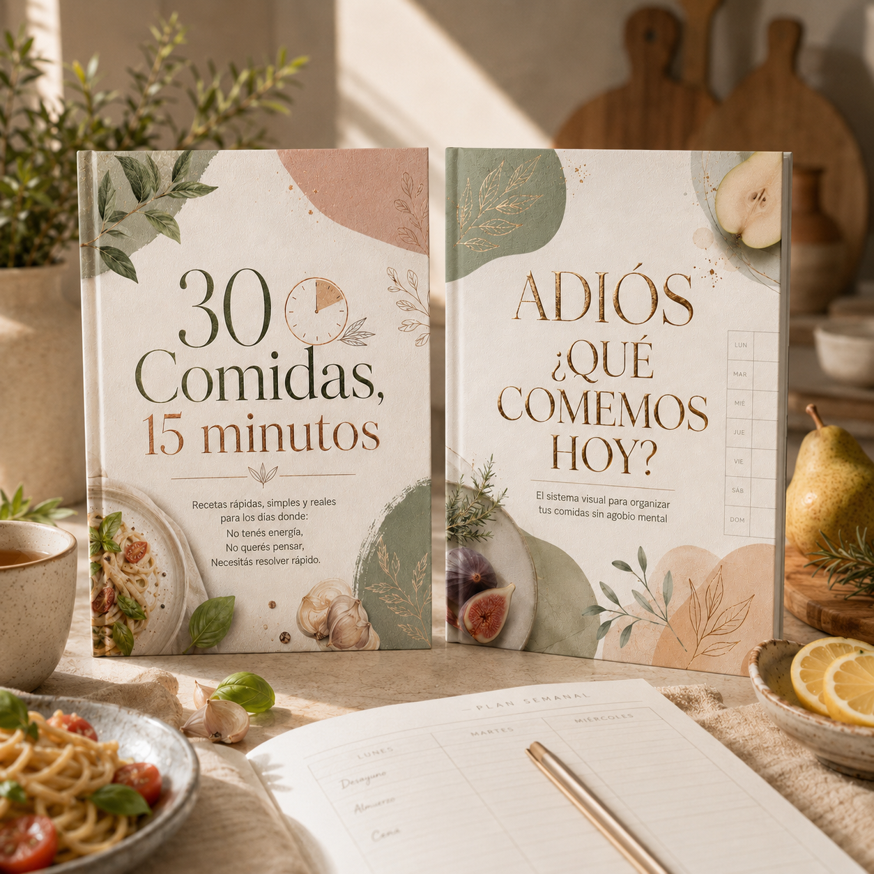 ADIÓS ¿QUÉ COMEMOS HOY? Tu problema no es cocinar. Es tener que pensar todo el tiempo.
